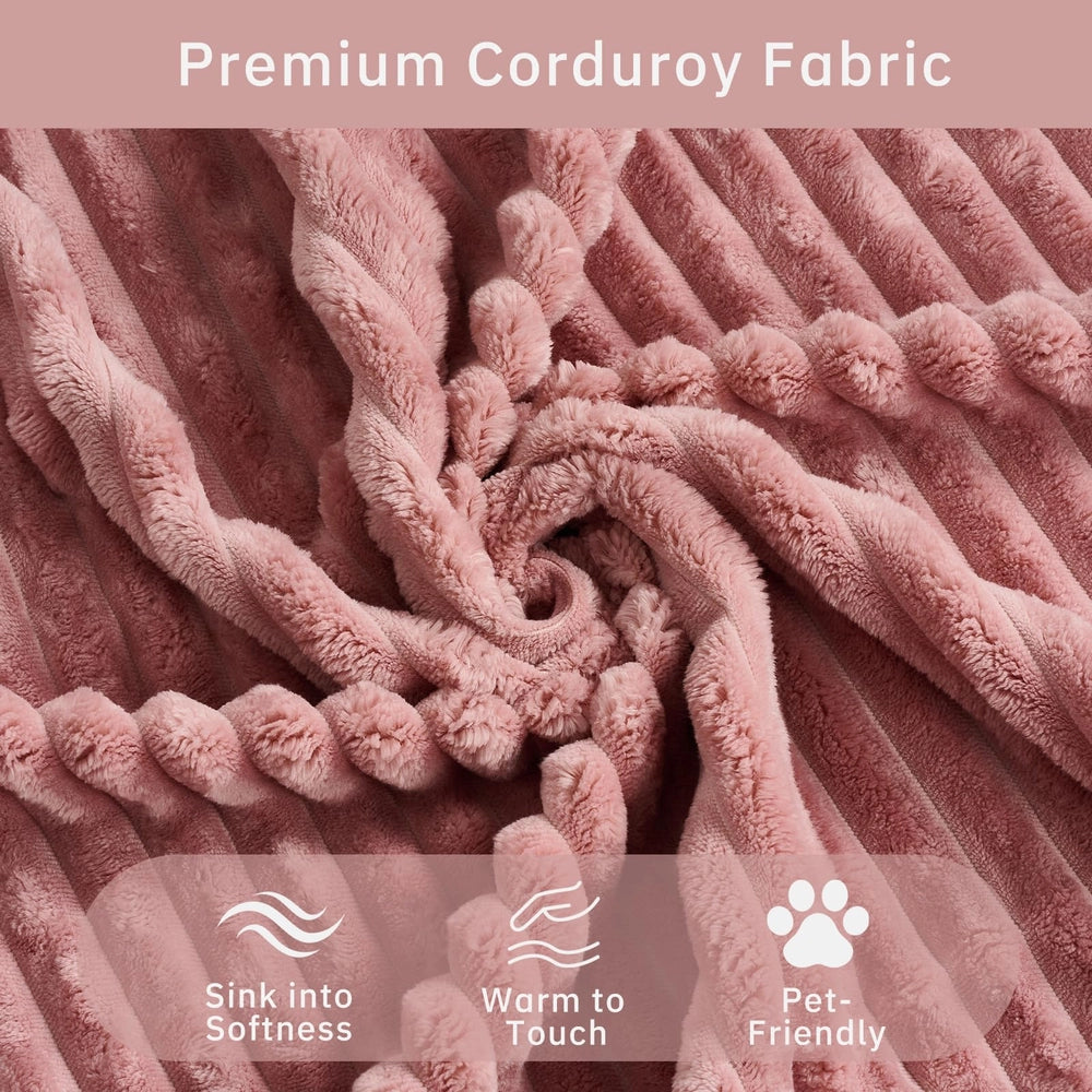 Saxum Oversized Corduroy Chaise Lounge with Ottoman - Boneless Cloud-Like Sofa Bed